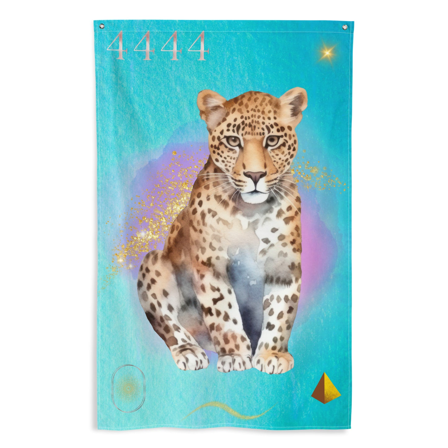 4444 Numerology Tiger Flag - Home & Living Design