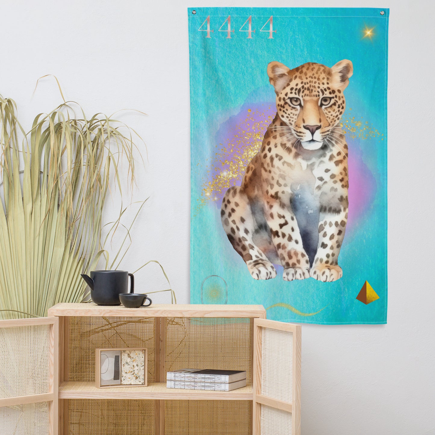 4444 Numerology Tiger Flag - Home & Living Design