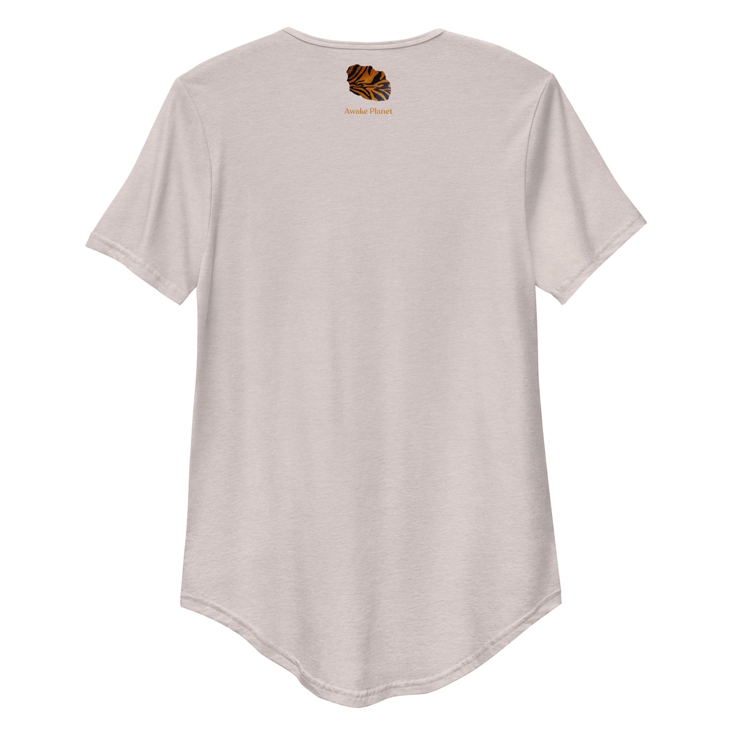 Tiger Inner Strength - Curved Hem Men's T-Shirt