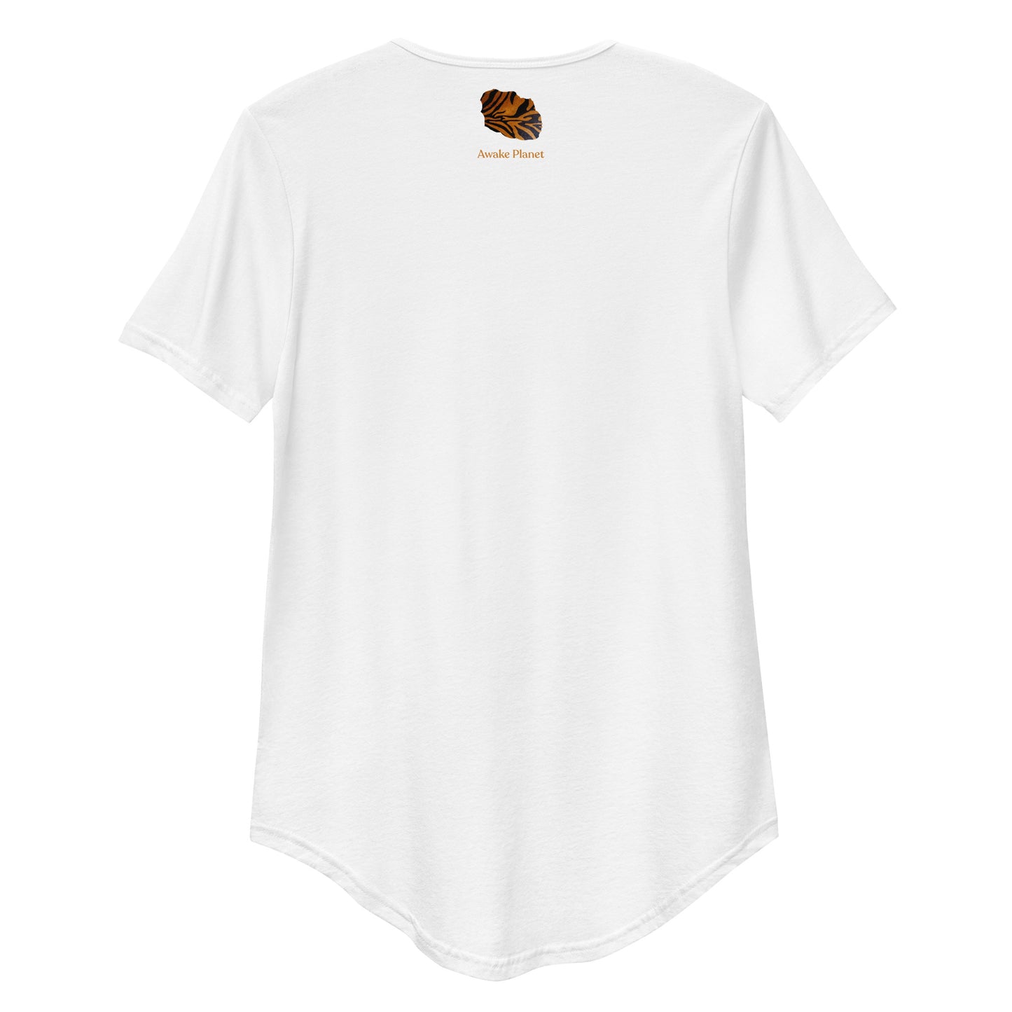 Tiger Inner Strength - Curved Hem Men's T-Shirt